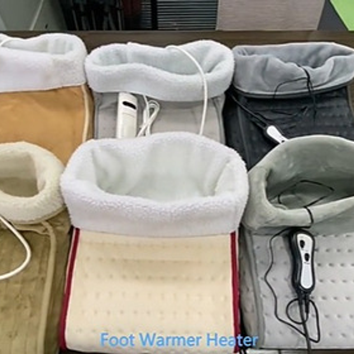 Calienta Pies Suave Sherpa Premium Único Con Mando Y En Caja 4