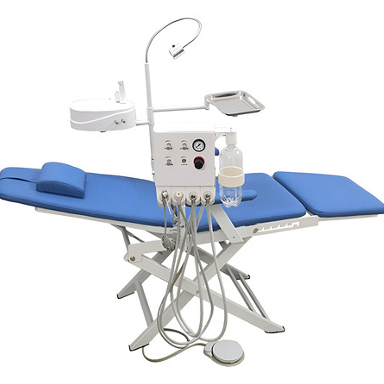 Sillón Dental Portátil Completo Con Trimodular Y Luz Calidad 3