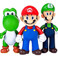 Figuras Mario Bros Luigi Yoshi Set 3 Piezas Articuladas  - Miniatura 9