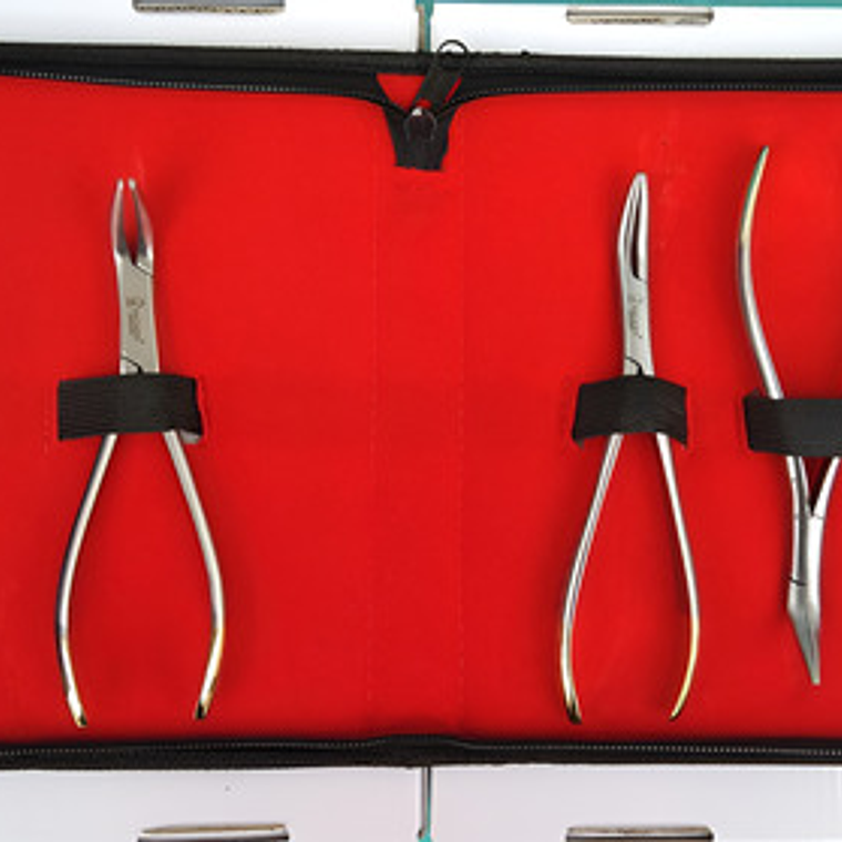 Set 3 Forcep Extracción Raíces Dentales Premium Marca Pacard 2