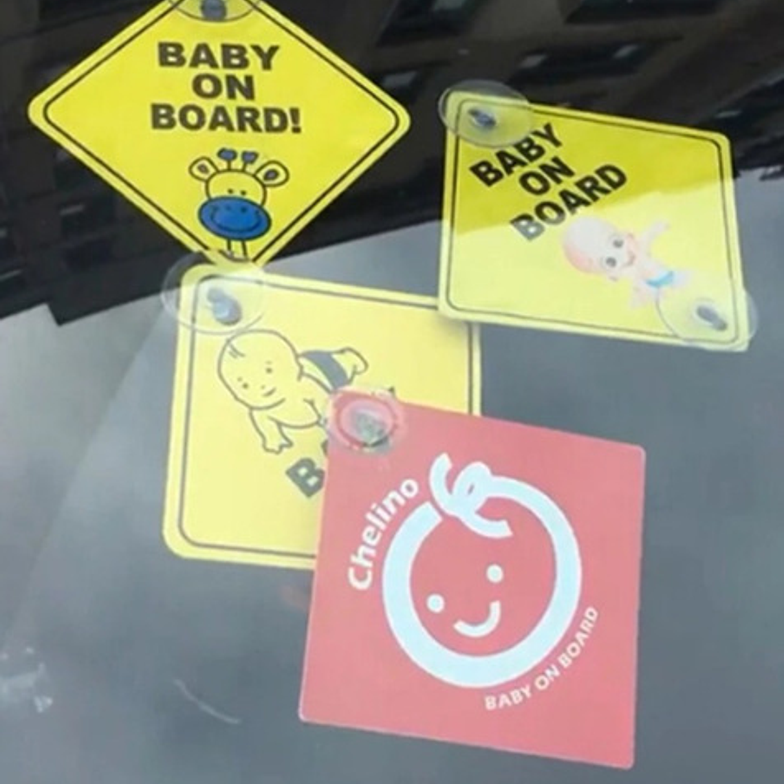 Letrero Bebe A Bordo Seguridad Baby On Board Modelos 5