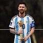 Trofeo Mejor Jugador Del Mundial Qatar 2022 Messi 32cm - Miniatura 3