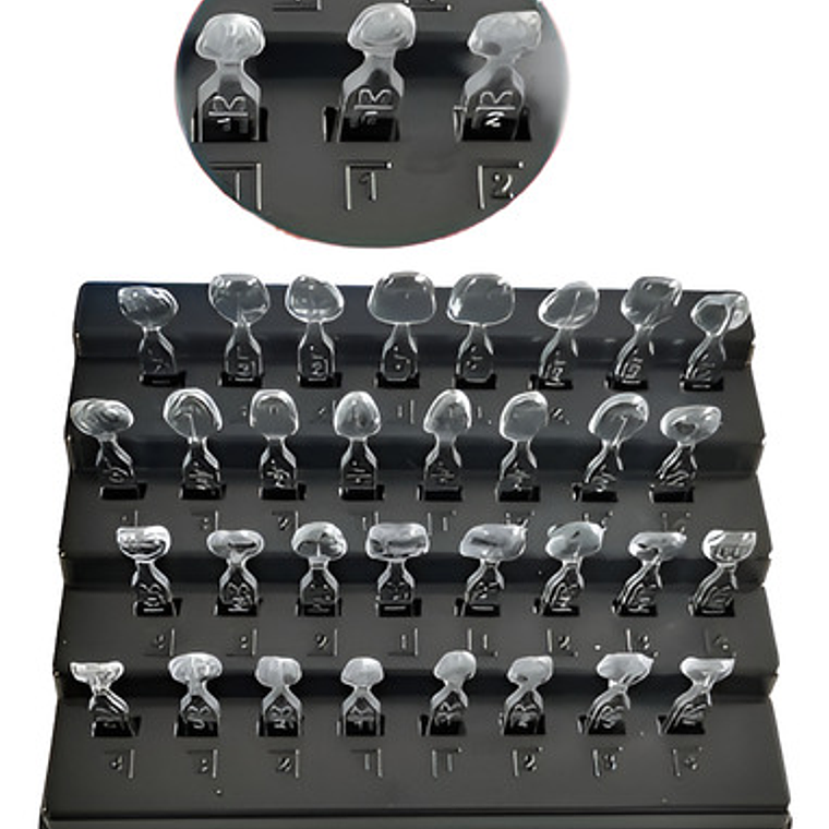 Moldes P/ Carillas Directas Veneer Set 32u Composite Calidad 1