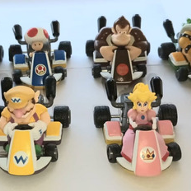  Figuras Super Mario Kart Set 8 Figuras A Fricción Calidad 3