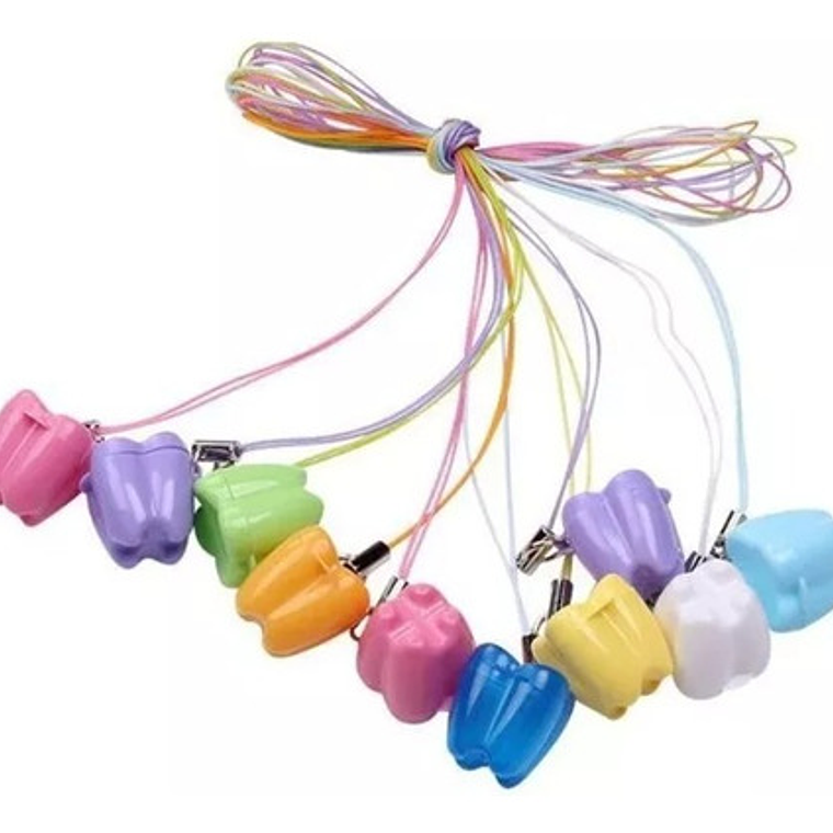 Muelitas Colgantes Para Guardar Dientes De Leche Pack 10 Un 4