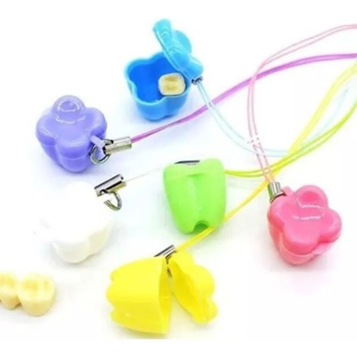 Muelitas Colgantes Para Guardar Dientes De Leche Pack 10 Un 5