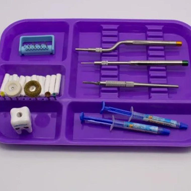 Bandeja Plástica Dental Secciones Calidad Colores 1 Unidad 3