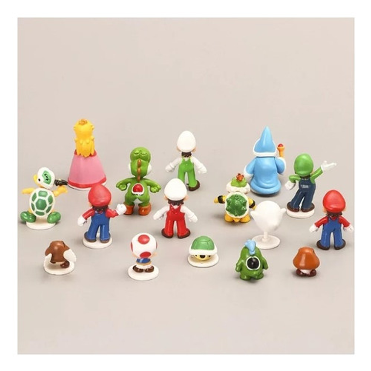 Figura Nintendo - Set Mario Bros (16 Unidades) Desp. Express 2