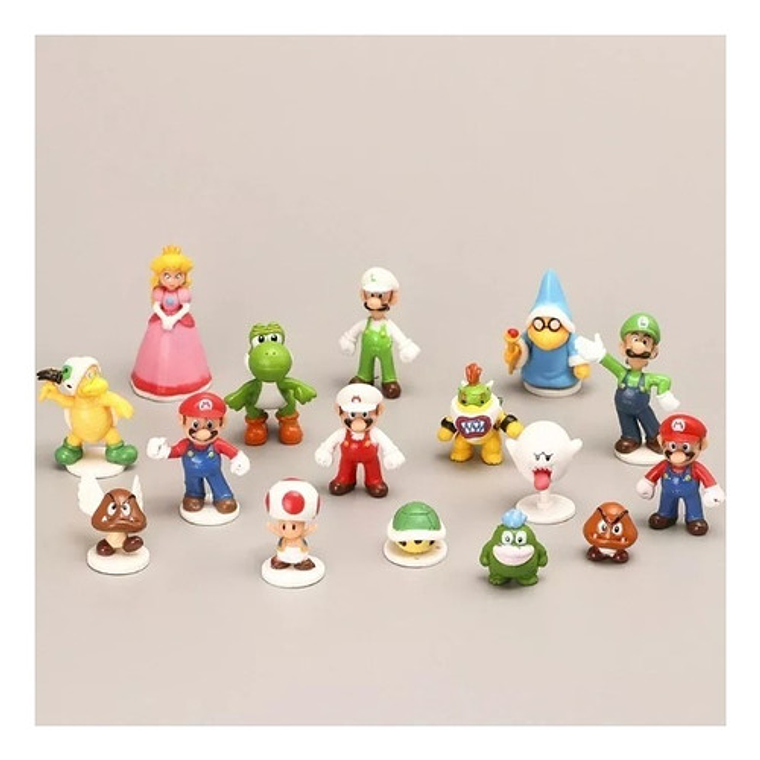 Figura Nintendo - Set Mario Bros (16 Unidades) Desp. Express 4