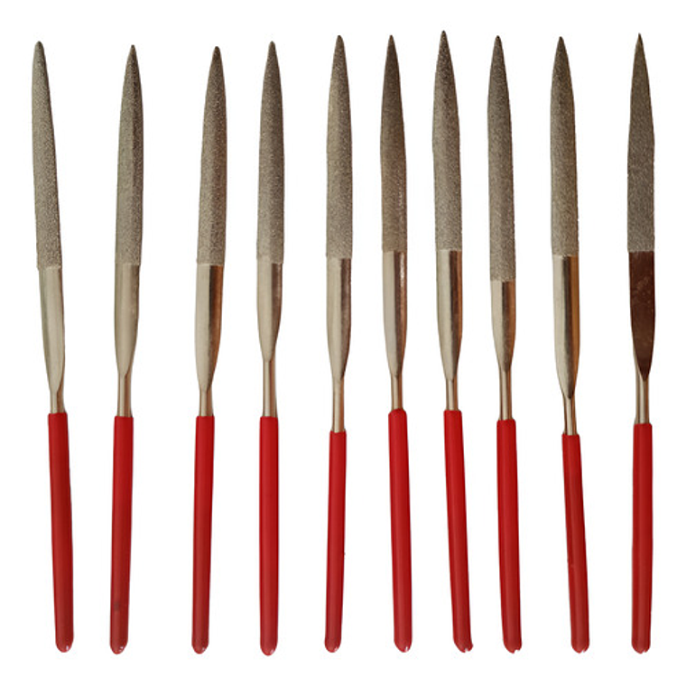 Set 10 Limas Largas Manuales Para Laboratorio Dental Y Más 1