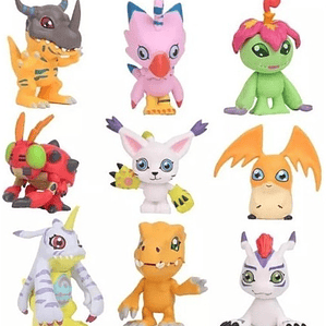 Figura Digimon - Set 9 Digimon Despacho Express