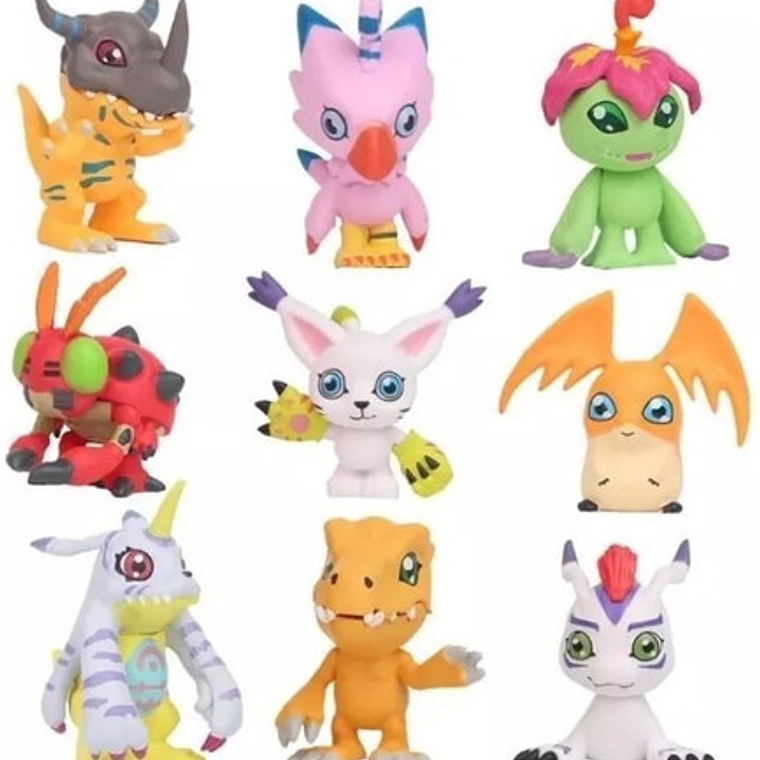 Figura Digimon - Set 9 Digimon Despacho Express 1
