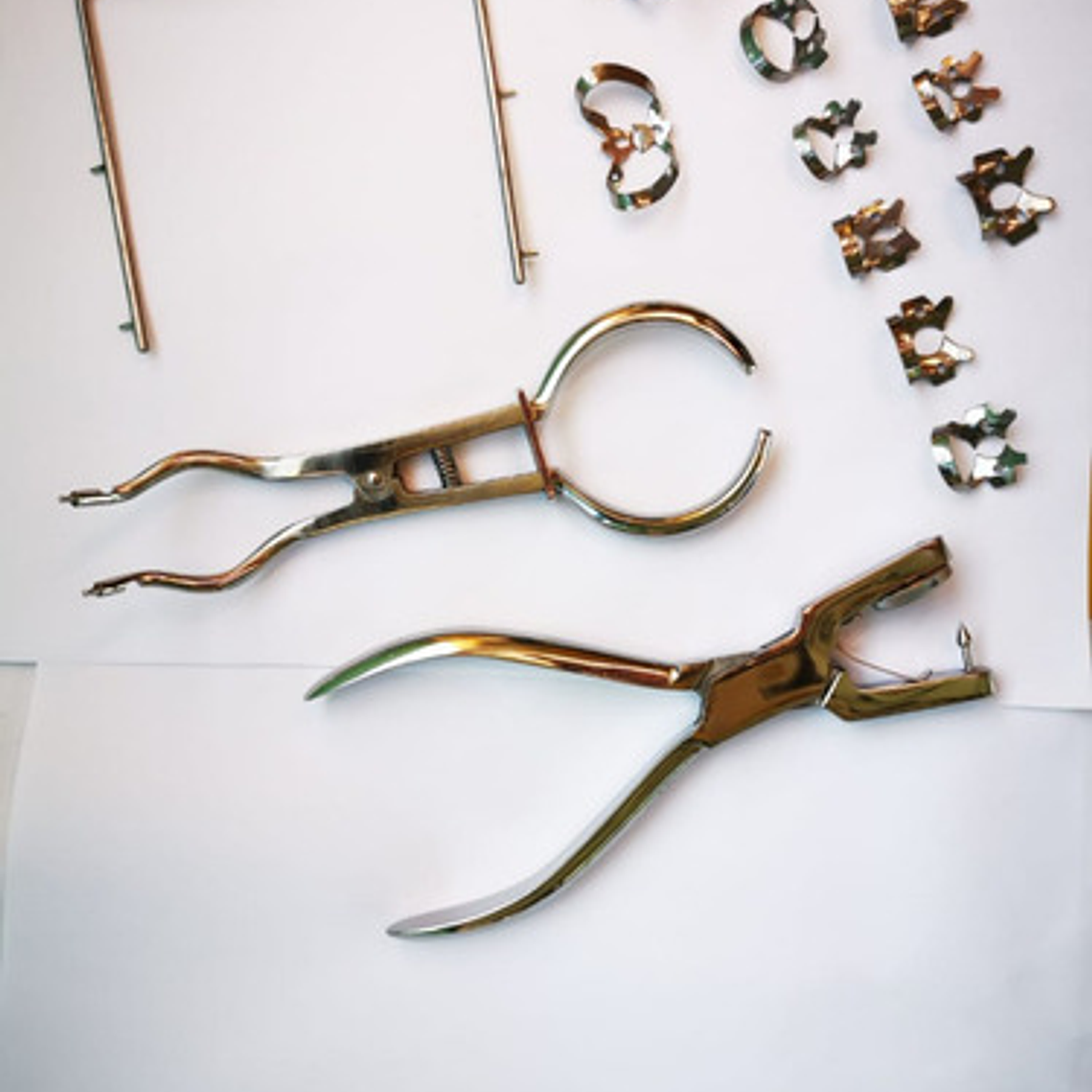 Set Xl Aislación Absoluta Perforador Porta Clamp Ivory Prof  2