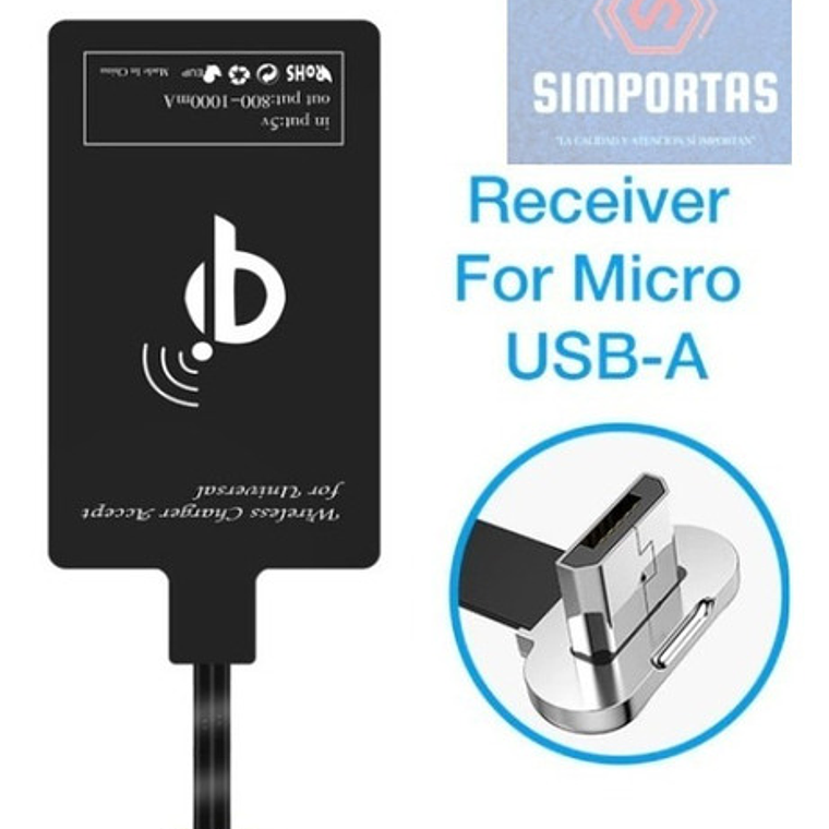 Receptor De Carga Magnetica Lámina Qi Para Smartphone Stgo. 7