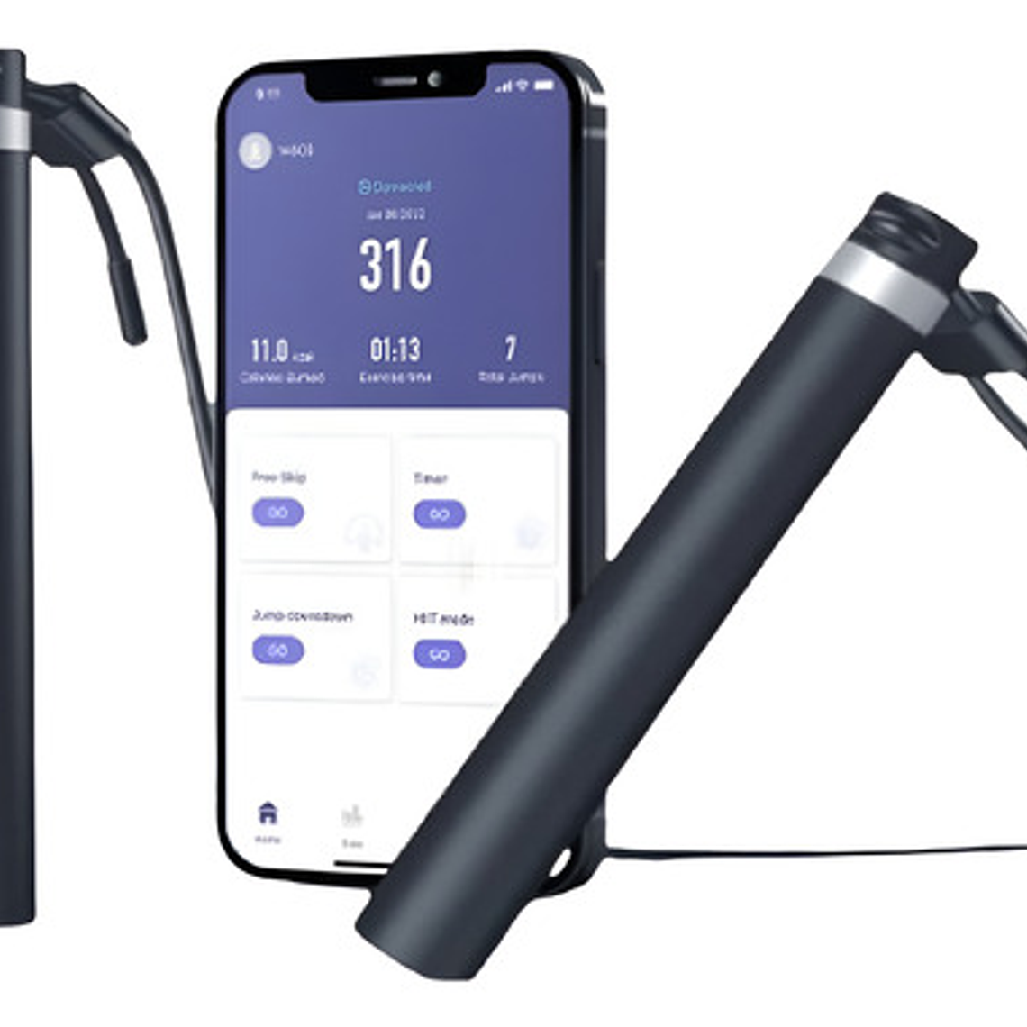 Cuerda Saltar Inteligente Única Usb Registro App Caja Full  1