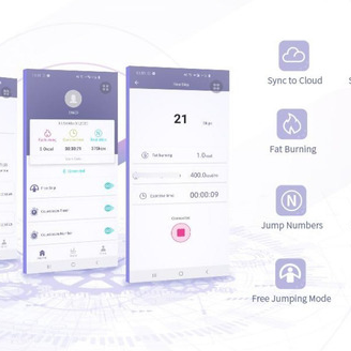 Cuerda Saltar Inteligente Única Usb Registro App Caja Full  6