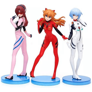 Figura Neon Genesis Evangelion - Set De 3 Personajes Express