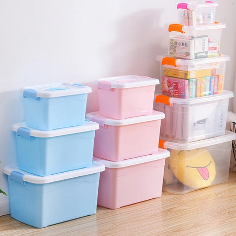 Caja Organizadora Xxxl Con Rueda 170l Resistente Colores  20