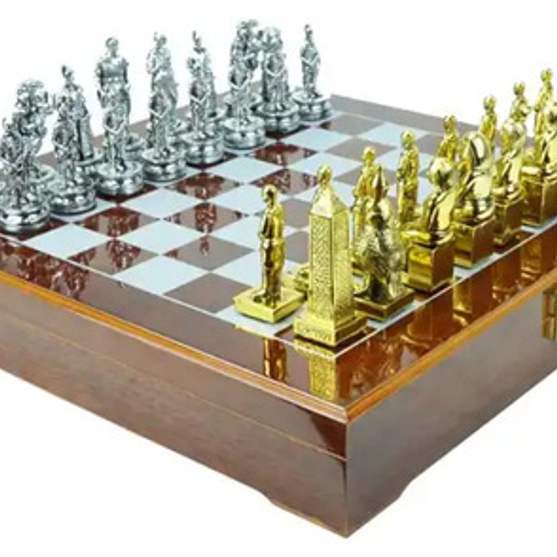 Tablero Ajedrez Premium Egipcios Contra Romanos Edic. Lujo 2
