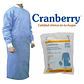 Bata Estéril Cranberry Con 2 Paños Despacho Express - Miniatura 2