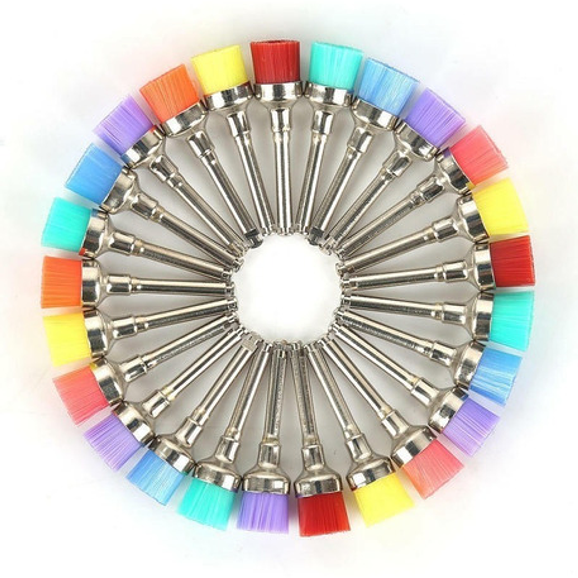 Pack 100 Escobillas Profilaxis Dental Colores En Caja / Flex 8
