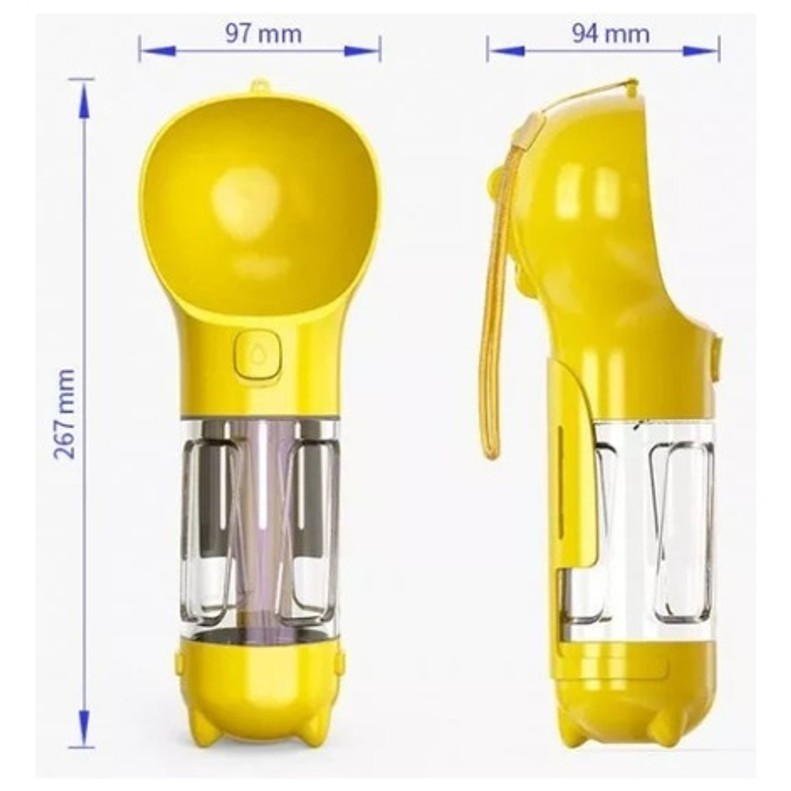 Bebedero Portátil Comida Agua Bolsas Mascota Parque Viajes 2