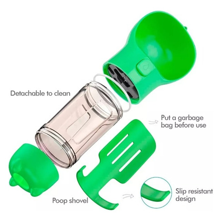 Bebedero Portátil Comida Agua Bolsas Mascota Parque Viajes 7