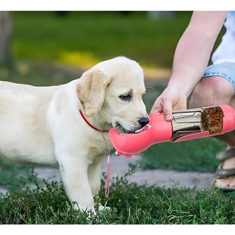 Bebedero Portátil Comida Agua Bolsas Mascota Parque Viajes 11