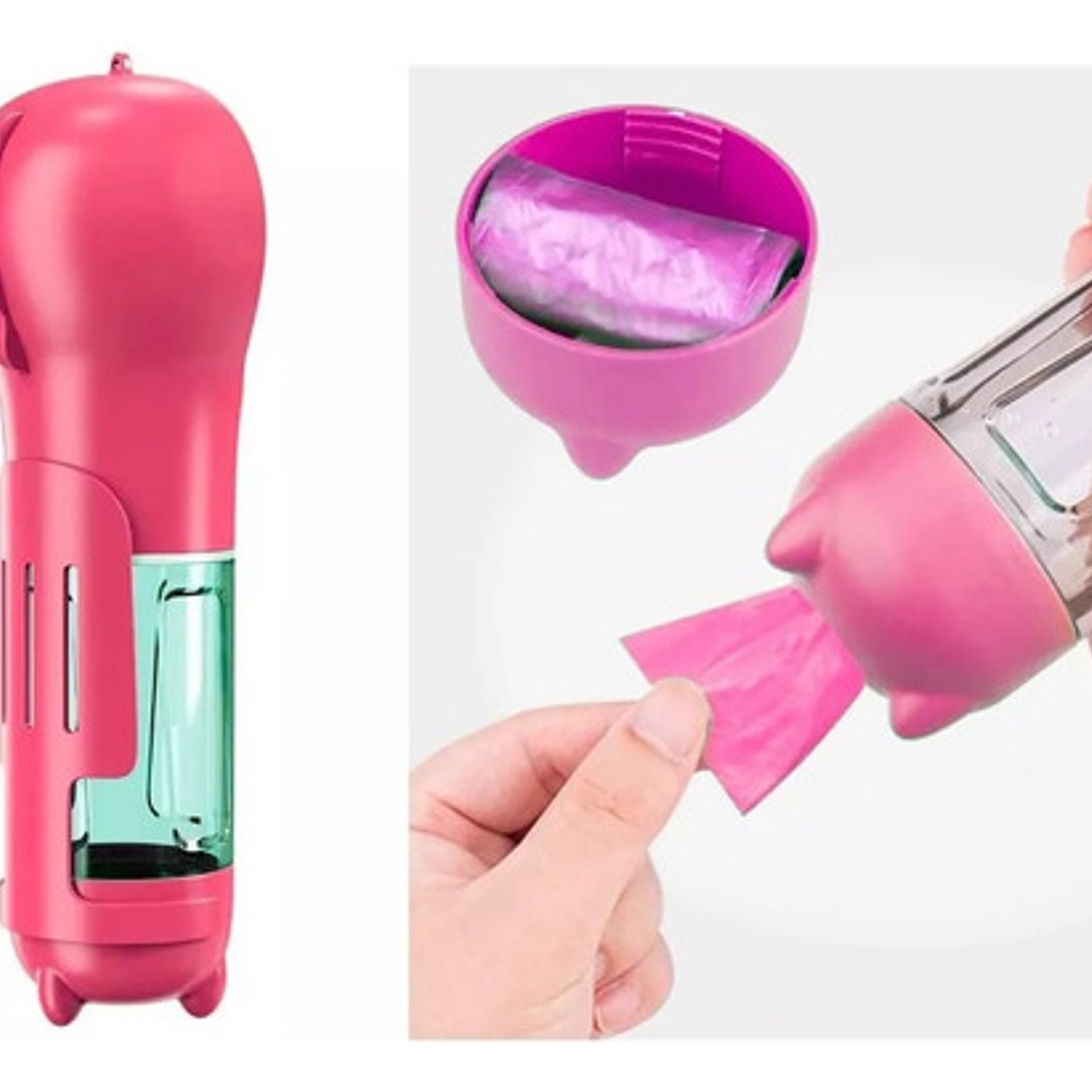 Bebedero Portátil Comida Agua Bolsas Mascota Parque Viajes 12