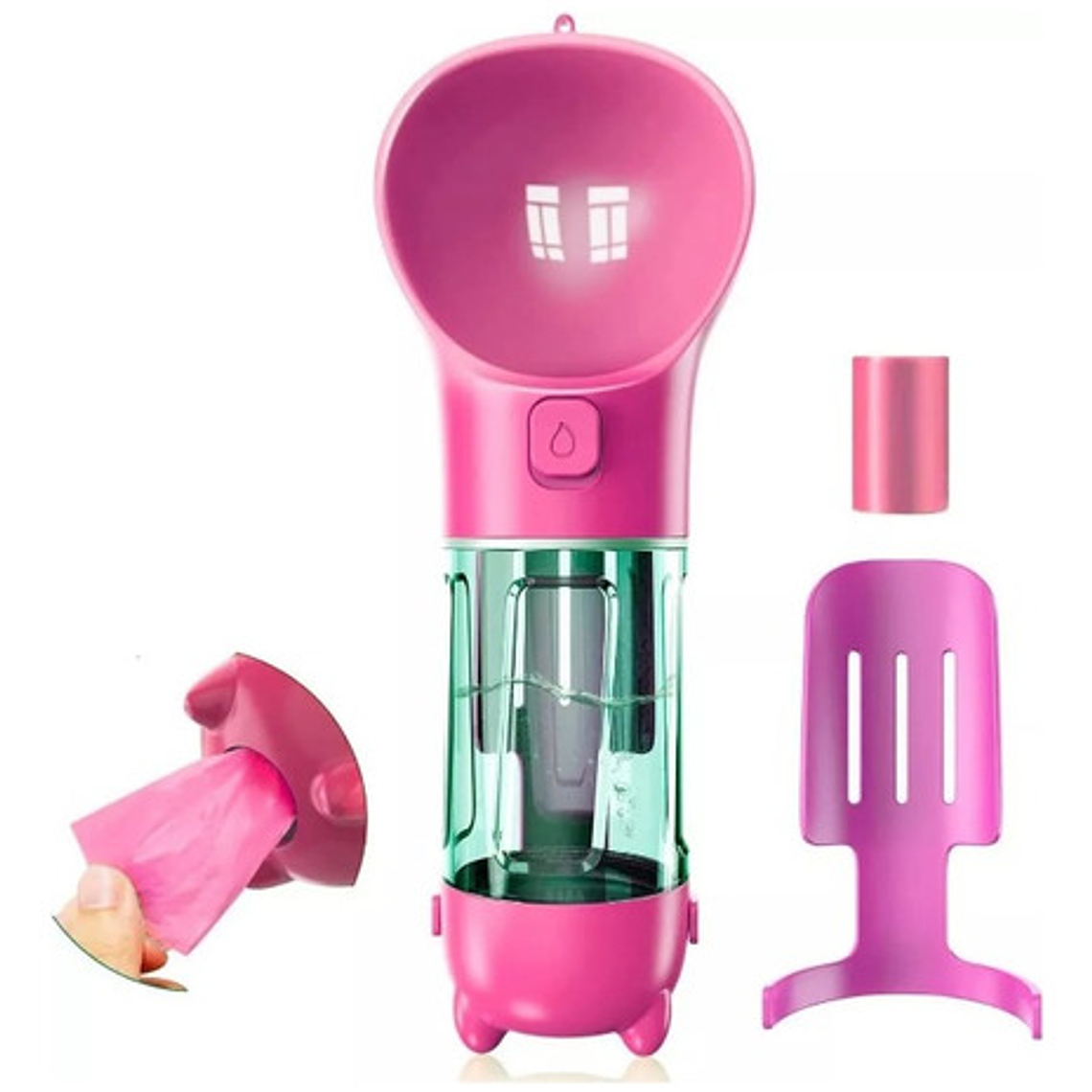 Bebedero Portátil Comida Agua Bolsas Mascota Parque Viajes 14