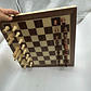 Tablero De Ajedrez Madera Tallado 40x40cm Magnético Portable - Miniatura 4