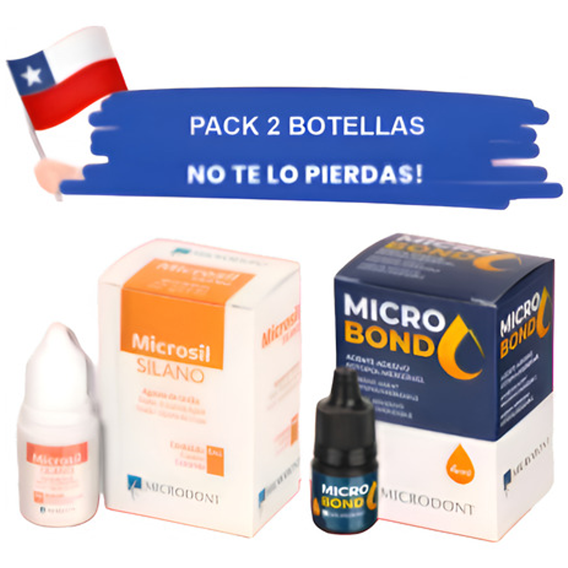 Pack Silano Microsil + Adhesivo Micro Bond Marca Microdont 2