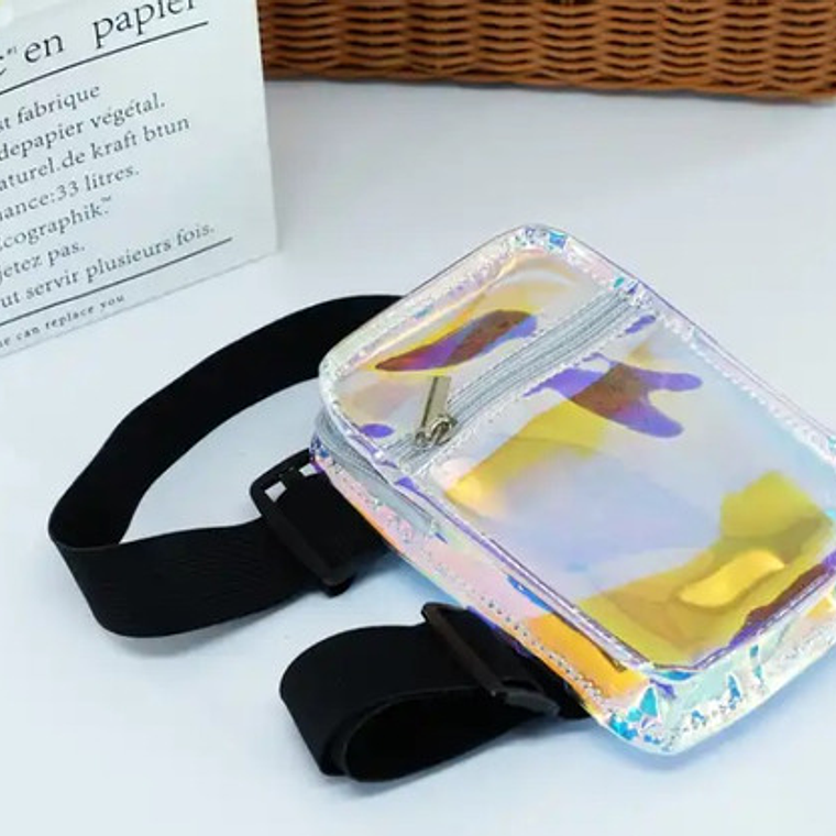 Bolsito Holográfico Sport Gym Running Celular Llave Único 5