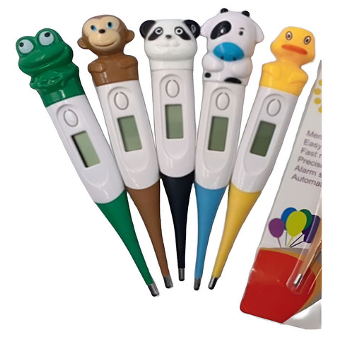 Termómetro Digital Corporal Bebés Punta Flexible Animalitos 3