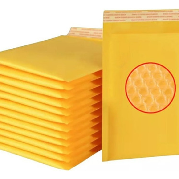 Pack 50 Sobre Kraft Acolchado Con Burbujas Impermeable 18x23 2