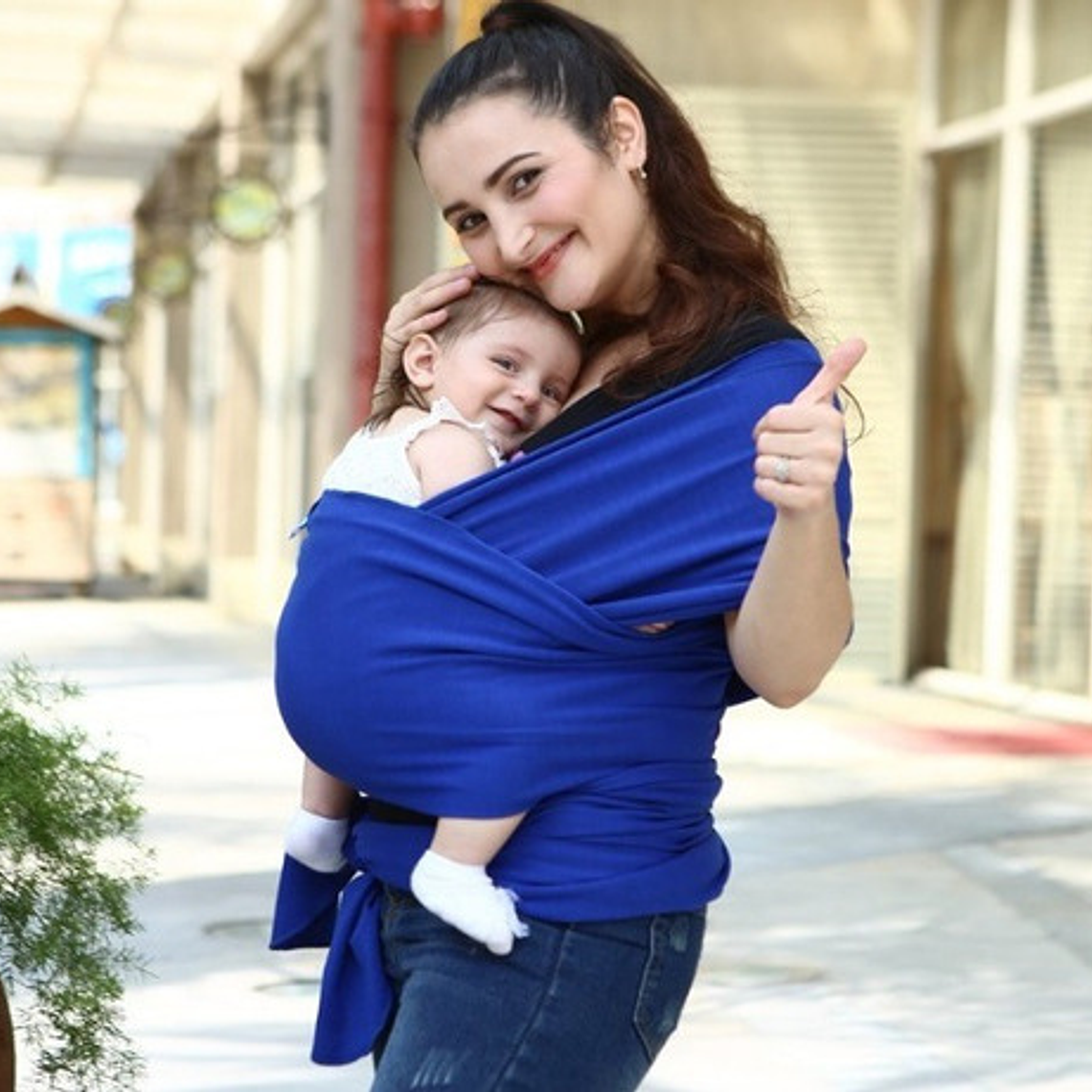 Fular Portabebé Ergonomic 95% Algodón Spandex Porteo Calidad 15