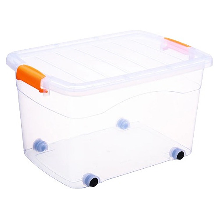 Caja Organizadora Xl Con Ruedas Resistente 120l Colores  2