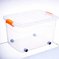 Caja Organizadora Xl Con Ruedas Resistente 120l Colores  - Miniatura 16