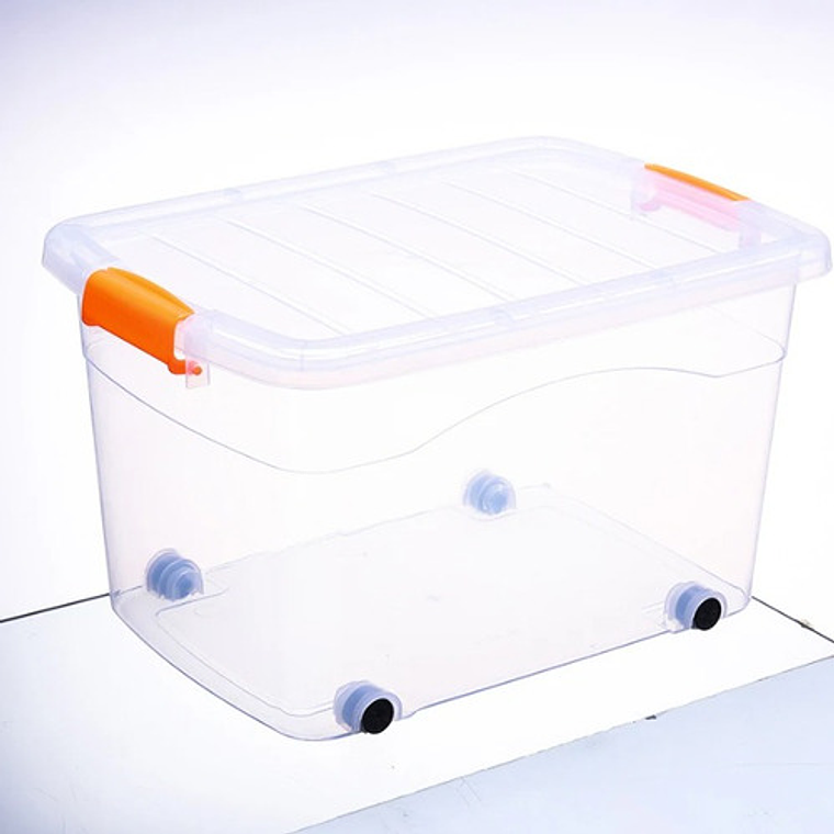 Caja Organizadora Xl Con Ruedas Resistente 120l Colores  28