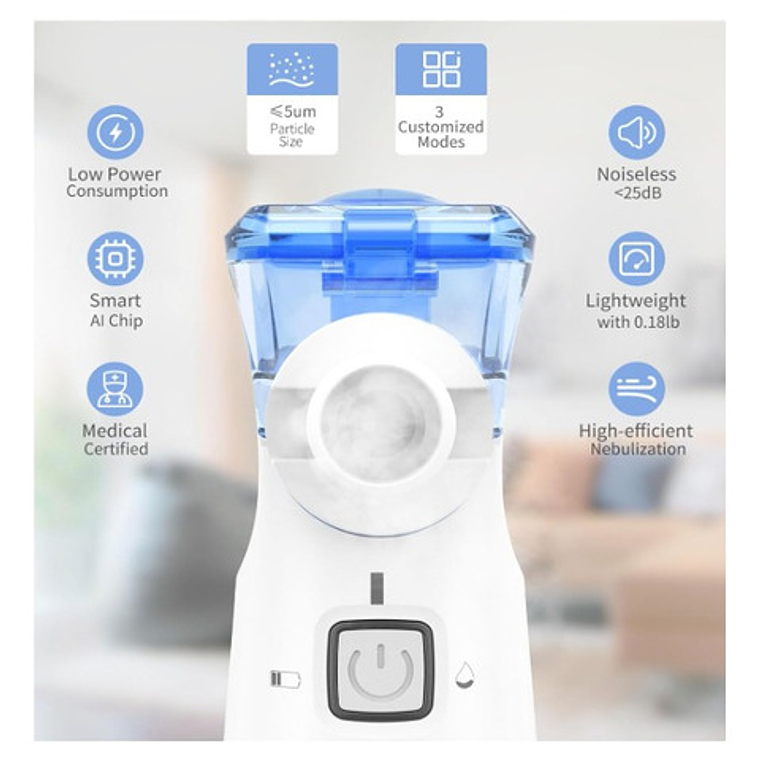 Nebulizador Portátil Niño Y Adulto Usb Calidad Superior 5