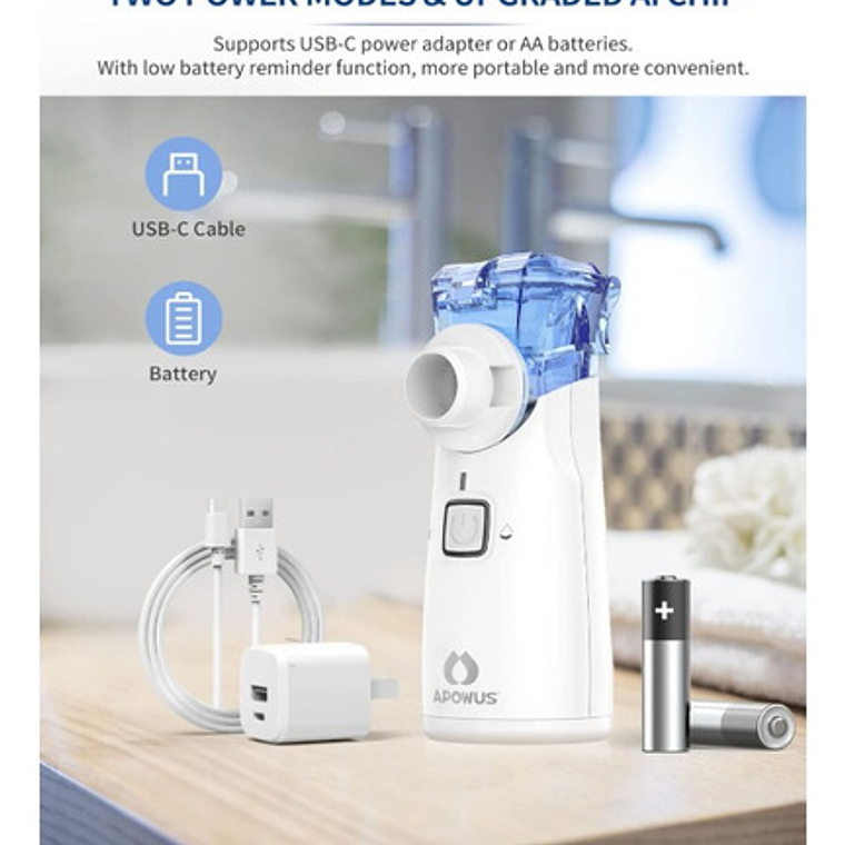 Nebulizador Portátil Niño Y Adulto Usb Calidad Superior 7