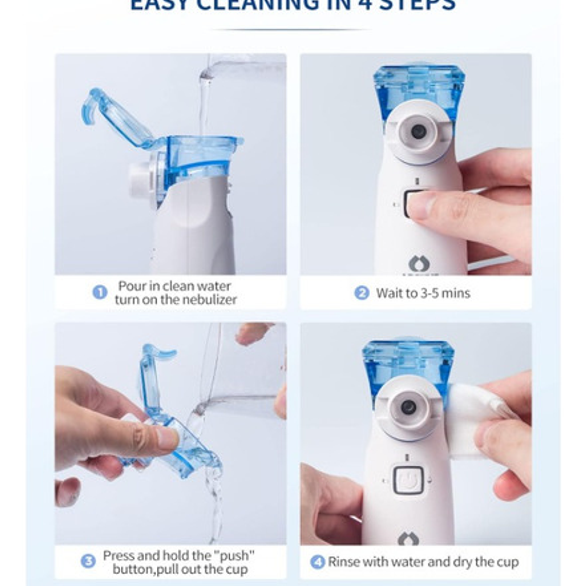 Nebulizador Portátil Niño Y Adulto Usb Calidad Superior 10