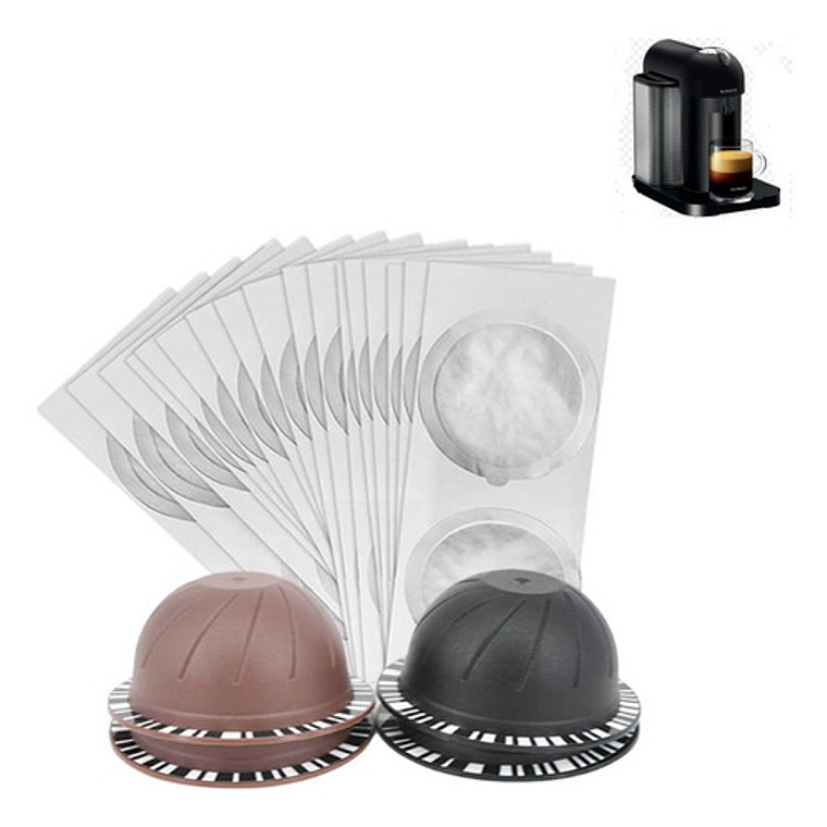Set 4 Cápsulas Reutilizable Plástica Para Nespresso Vertuo   1