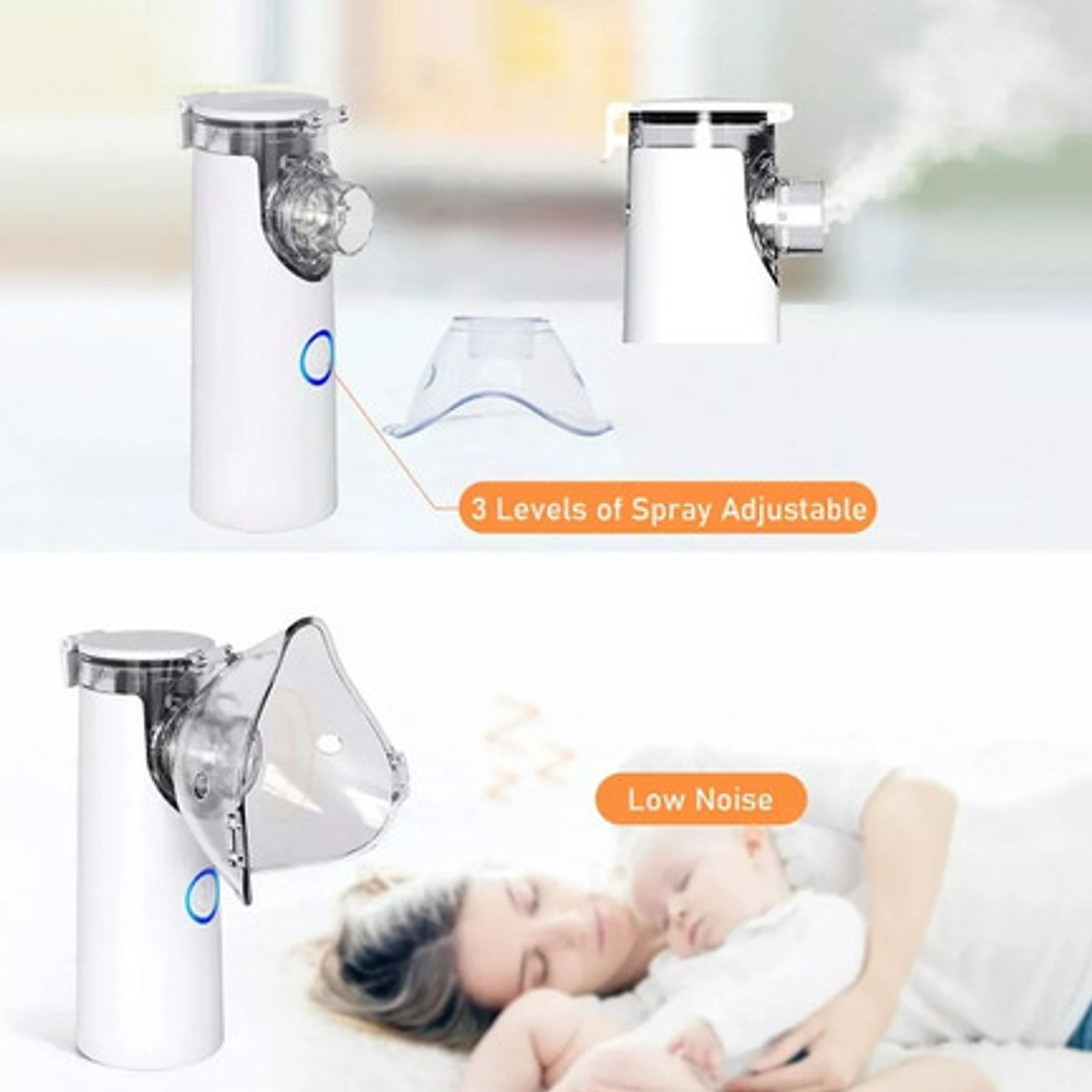 Nebulizador Niño Y Adulto Carga Usb Básico Despacho Express 4