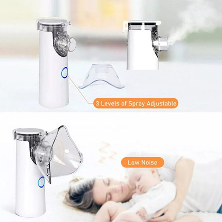 Nebulizador Niño Y Adulto Carga Usb Básico Despacho Express 4