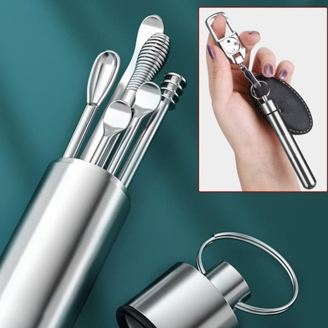 Set Herramientas X 6 Para Remoción Cerumen Oídos Santiago 7