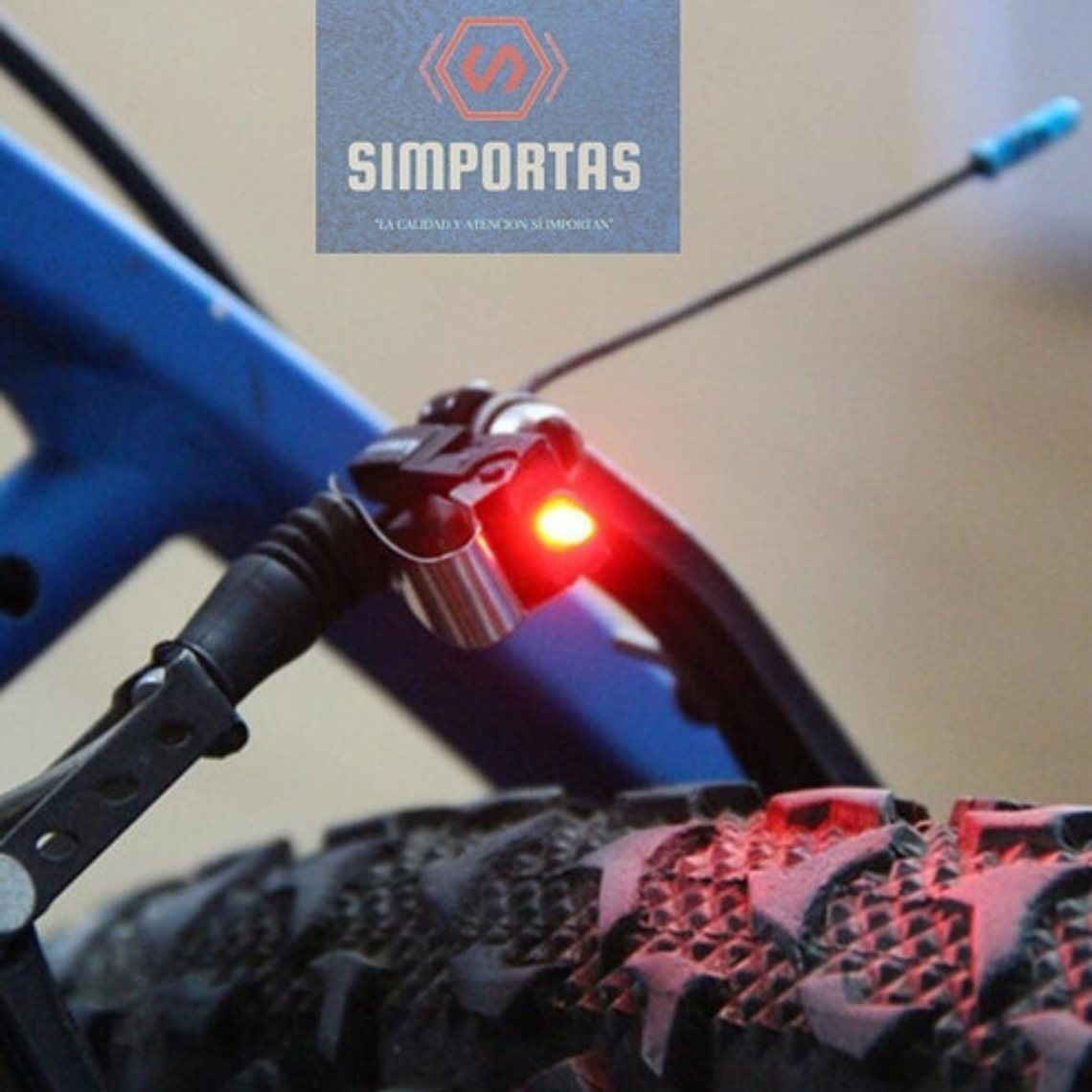 Luz De Freno Piola Bicicleta Se Acciona Al Apretar Santiago 1