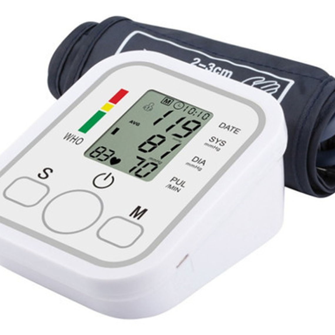 Tensiómetro Digital De Brazo Medidor Presion Arterial Pulso Color Blanco 2