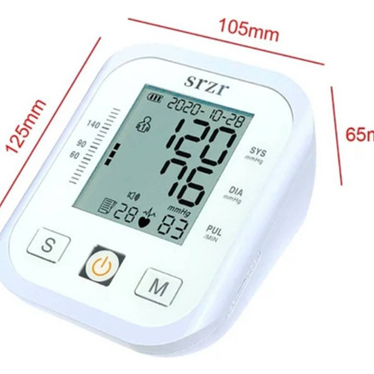 Tensiómetro Digital De Brazo Medidor Presion Arterial Pulso Color Blanco 6