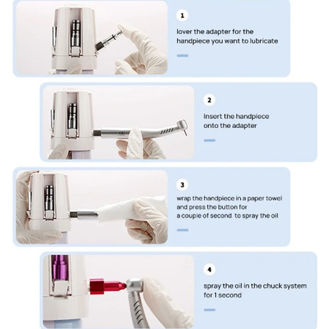 Aplicador Portátil Aceite Lubricante Para Rotatorio Dental 4